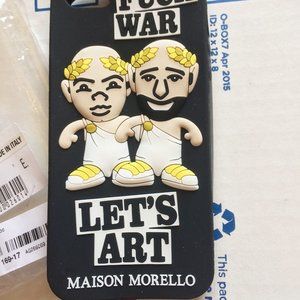 Frankie Morello "F- WAR Let's Art" Greek Party iPhone 5 rubbery case BUNDLE FREE